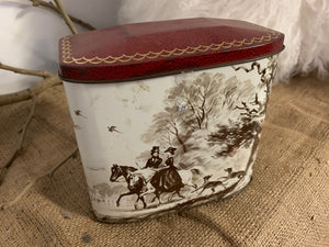Vintage Red Lid Tin