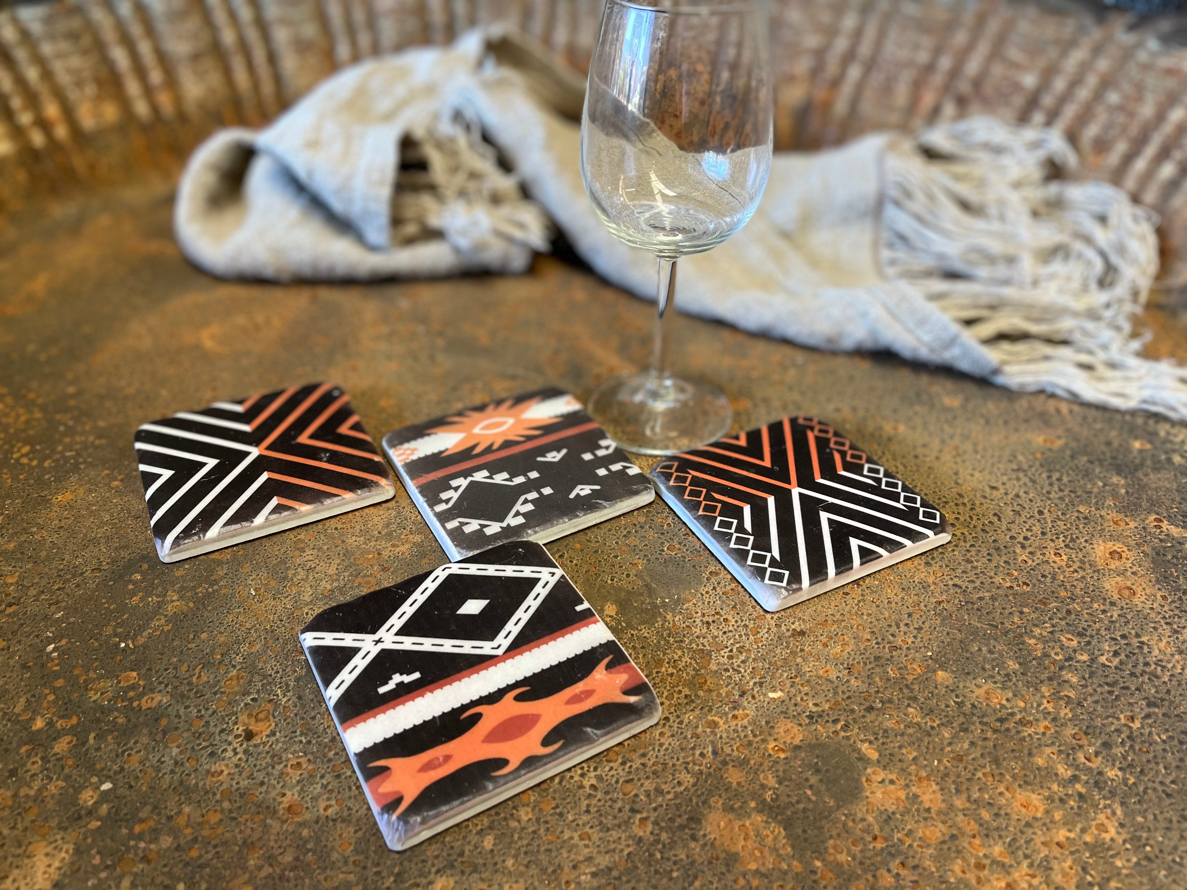 NEVADA 4 piece COASTER Set