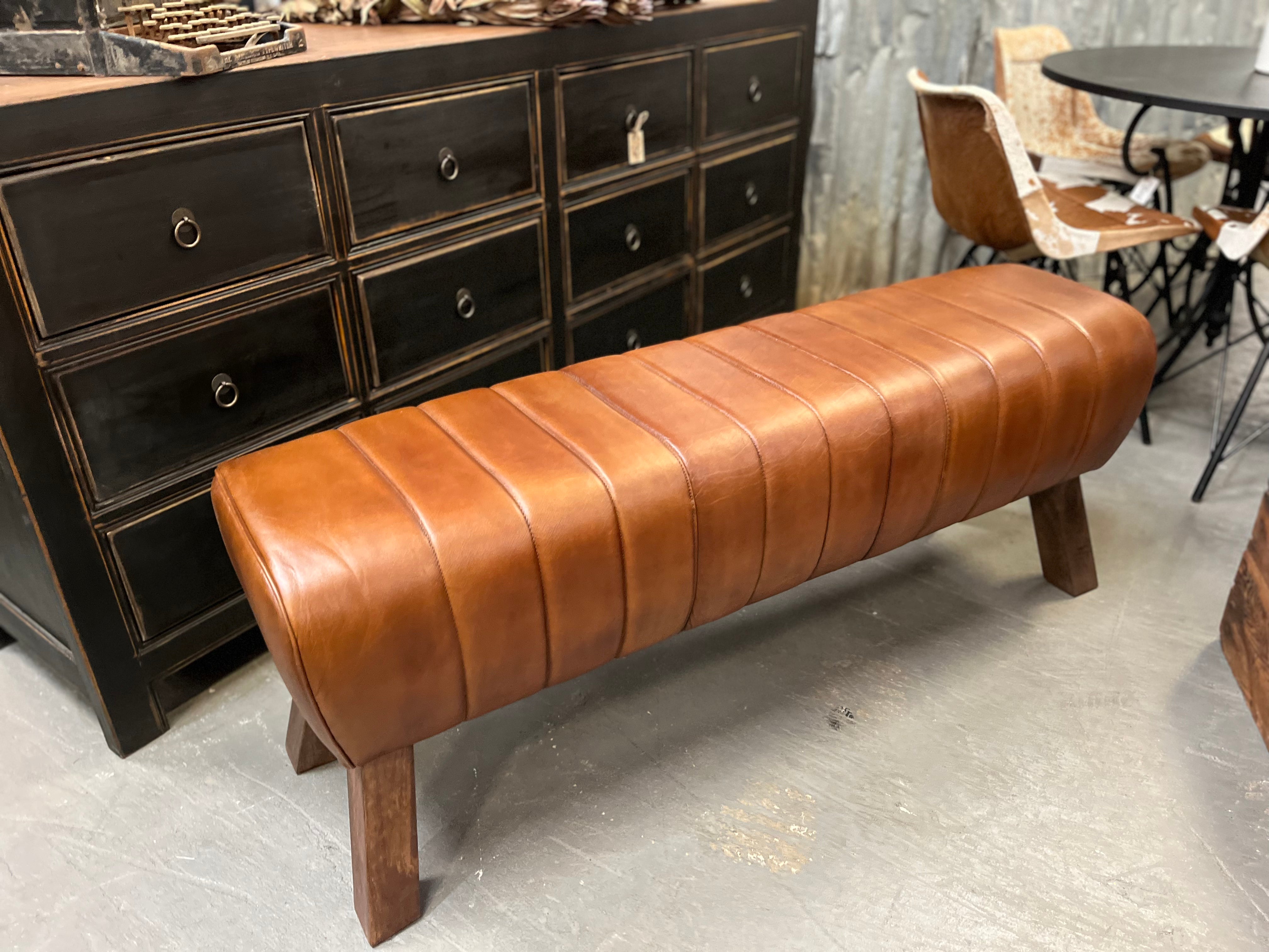 LUX LEATHER  Ottoman pre order  Bench