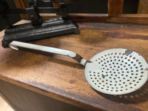VINTAGE Enamel Strainer LADLE