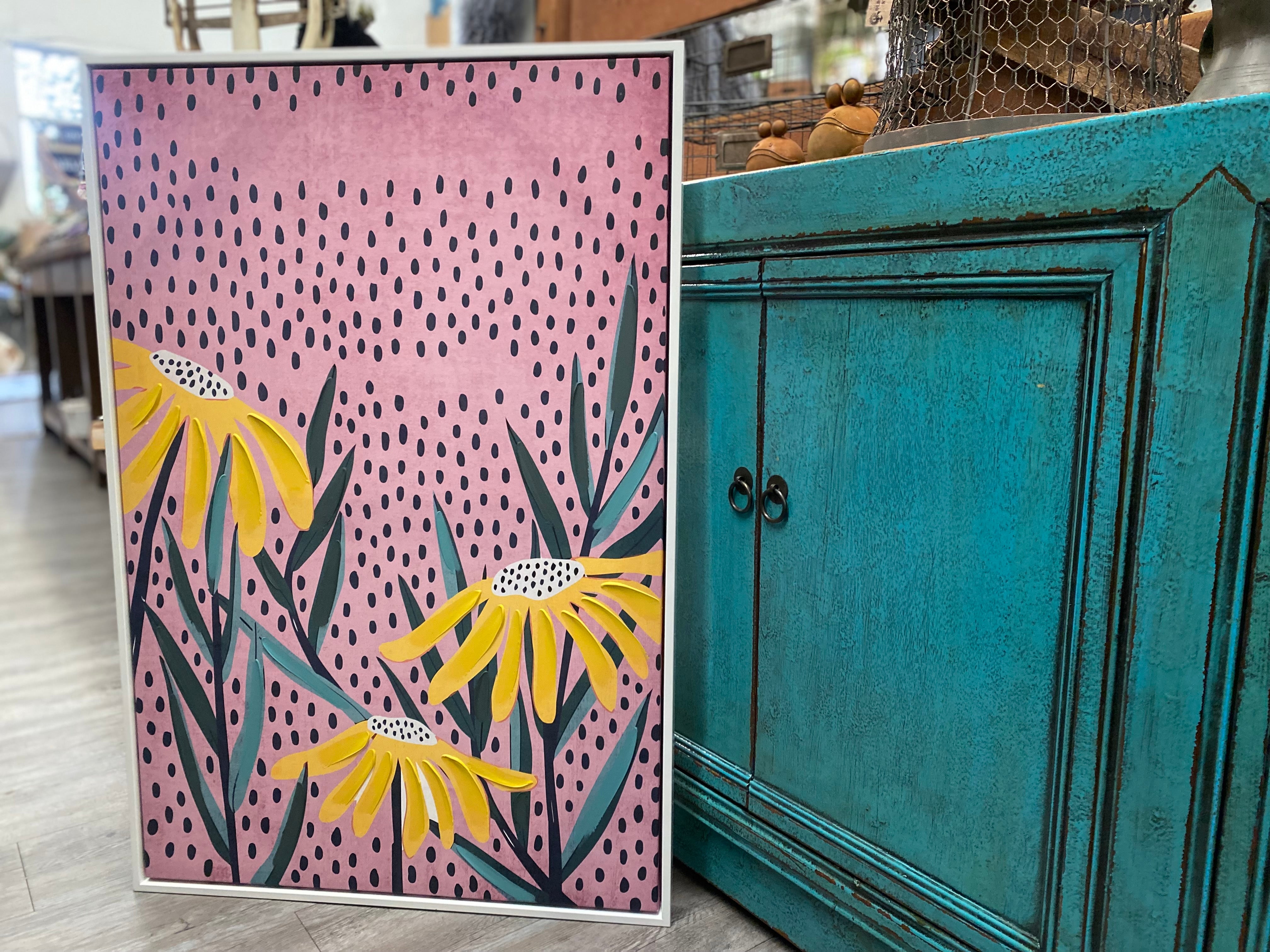 UPSY DAISY canvas