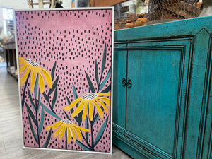 UPSY DAISY canvas