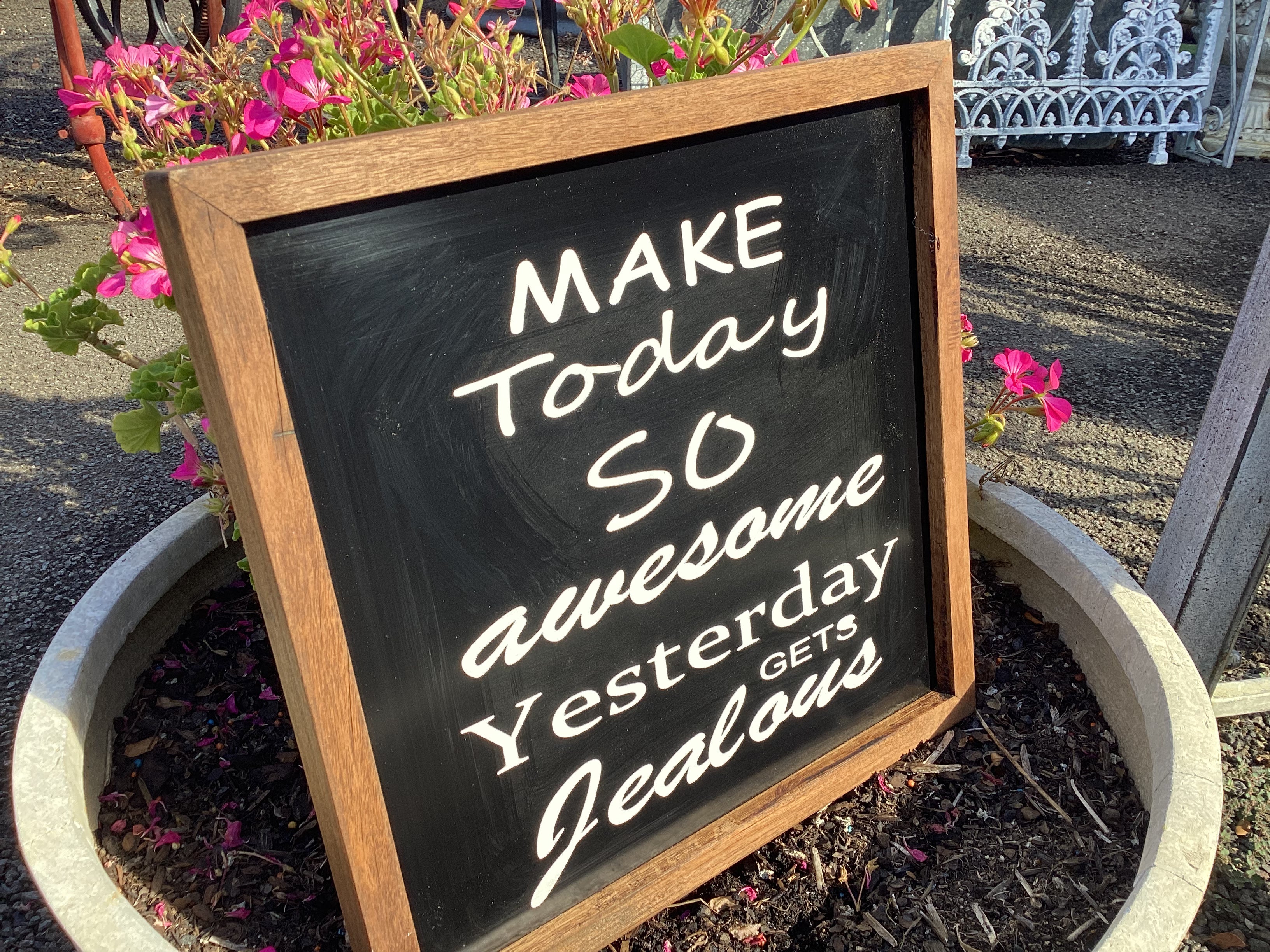 Make TODAY AWESOME Handmade Sign