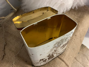 Vintage Red Lid Tin