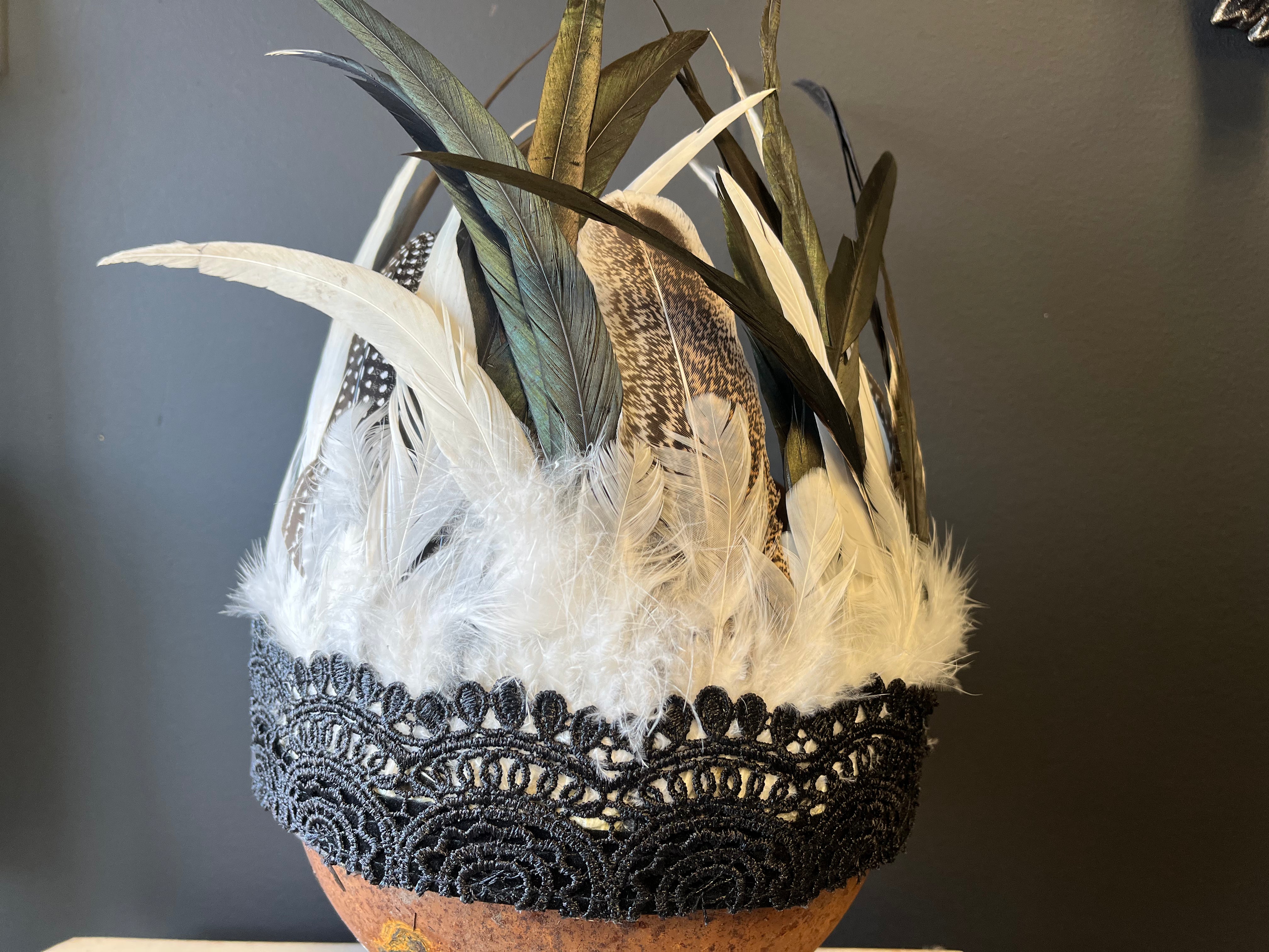 Cherokee BLACK FEATHER Head Dress