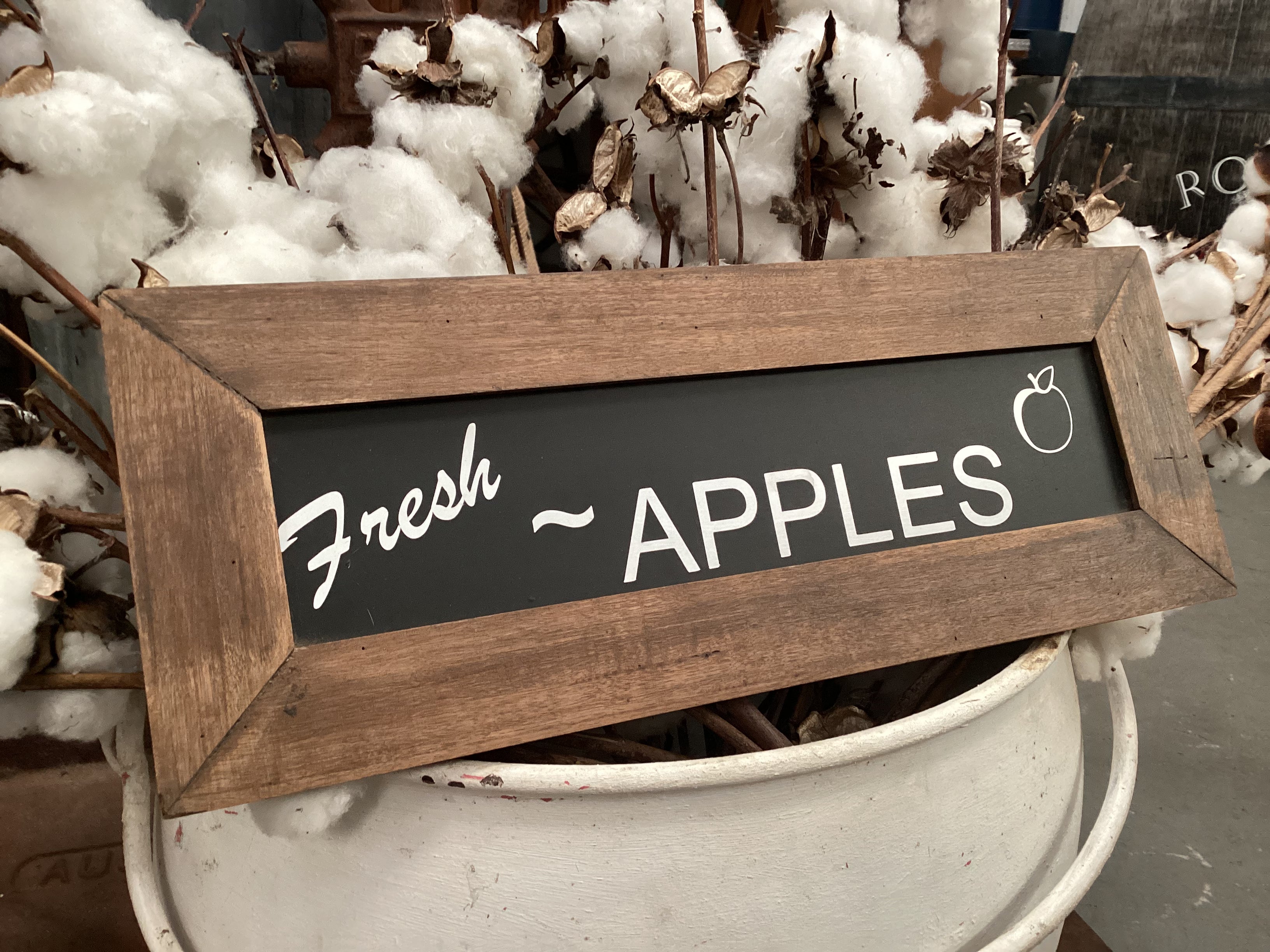 Fresh APPLES Handmade Sign