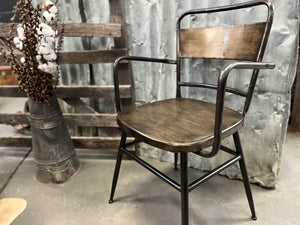 IVAN Metal INDUSTRIAL chair with arms