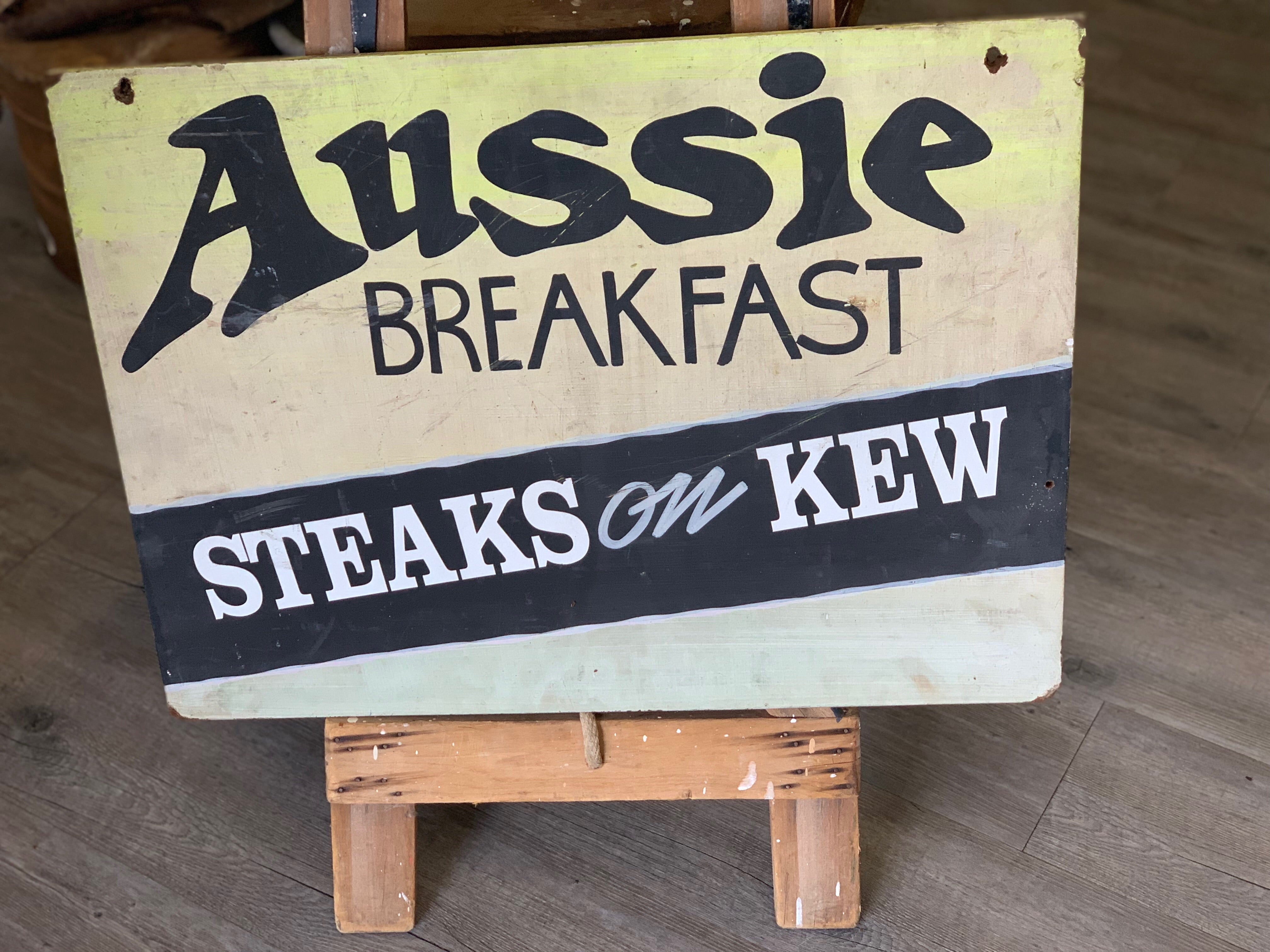 Vintage Aussie Breakfast Sign
