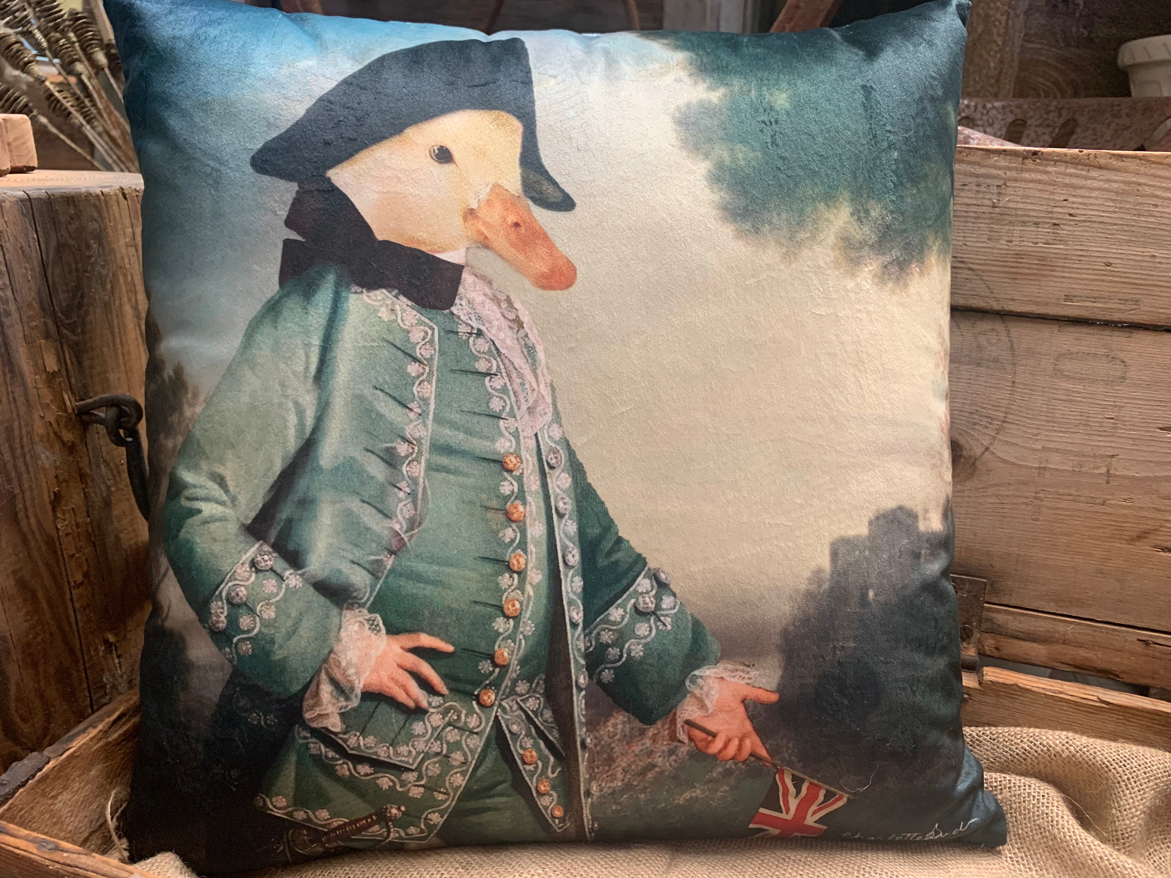 Sir DUCK SQUARE Cushion FREE Postage