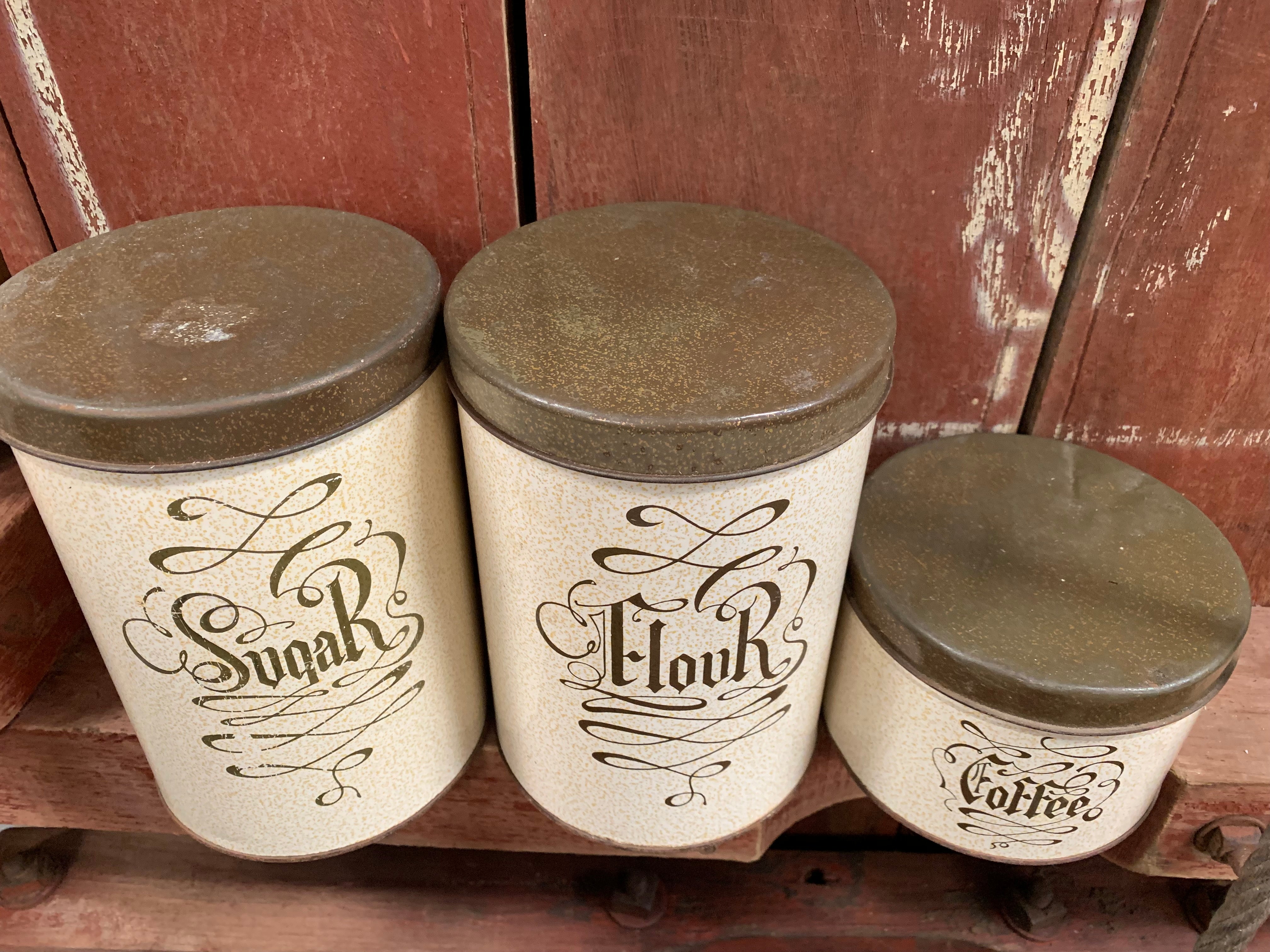 Olde Tin Canister Set