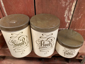 Olde Tin Canister Set