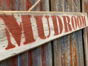 Mudroom Sign with Rope