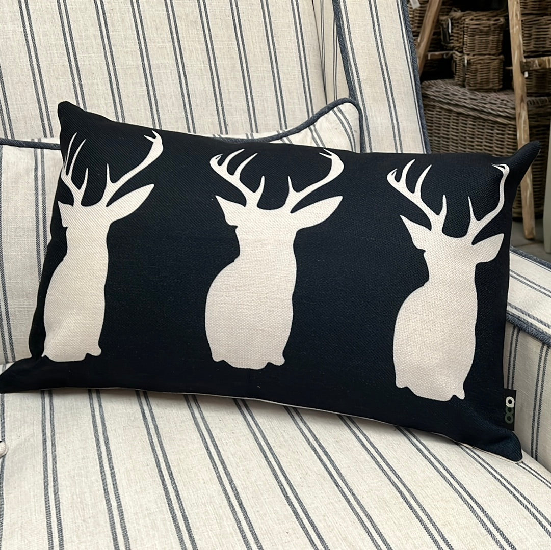 BUCK Mirage Navy Rectangle Cushion
