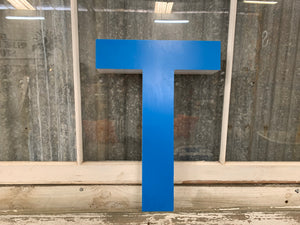 Blue Block Letters