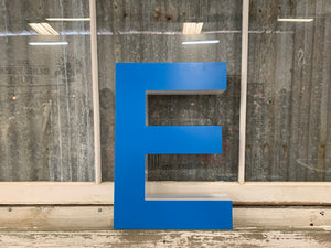 Blue Block Letters