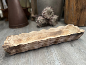 Natural BURNT Timber Serving Tray