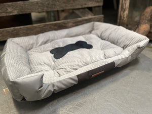 Large Dog Bed Grey