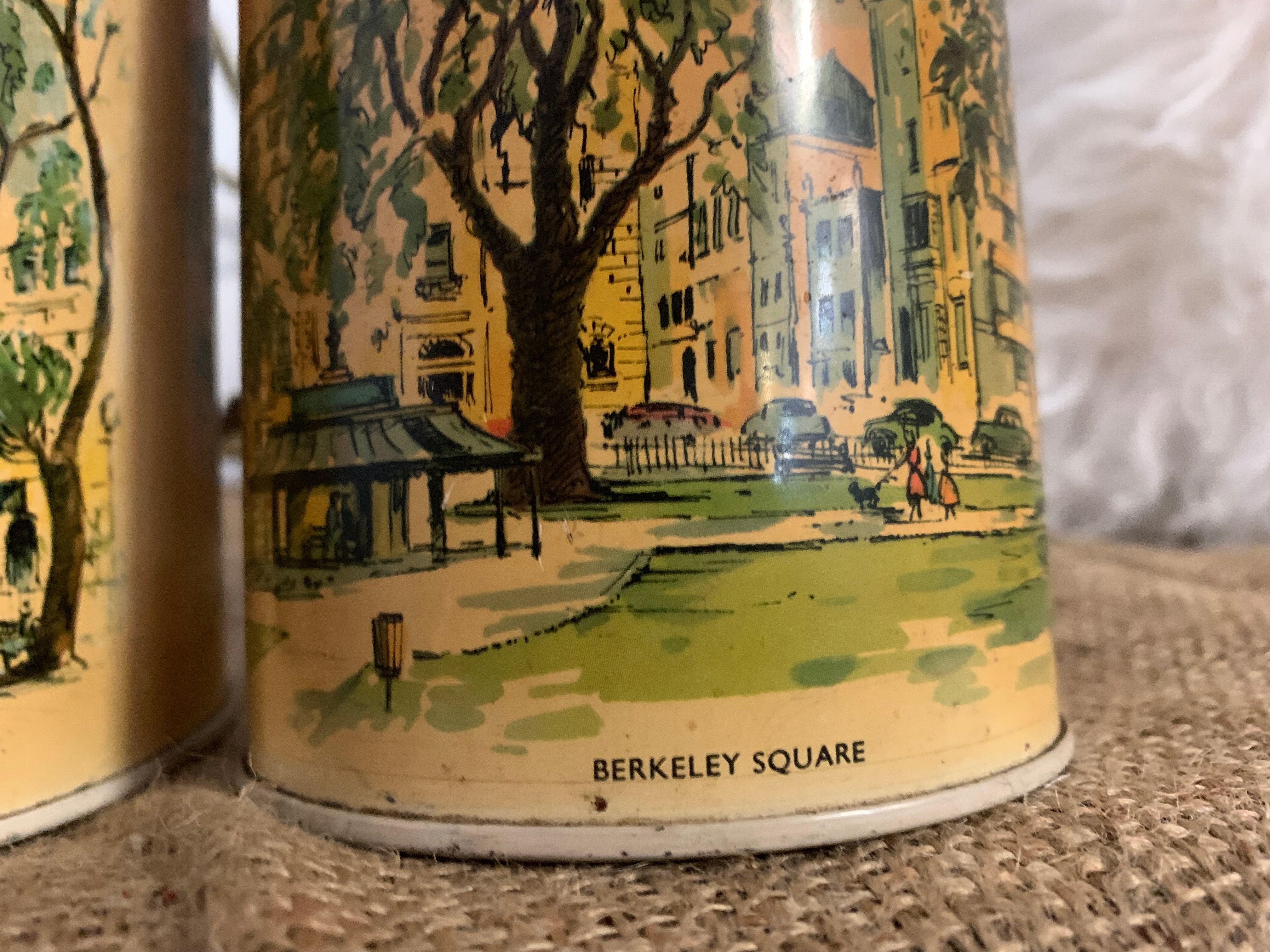 Vintage London Squares Canister Set
