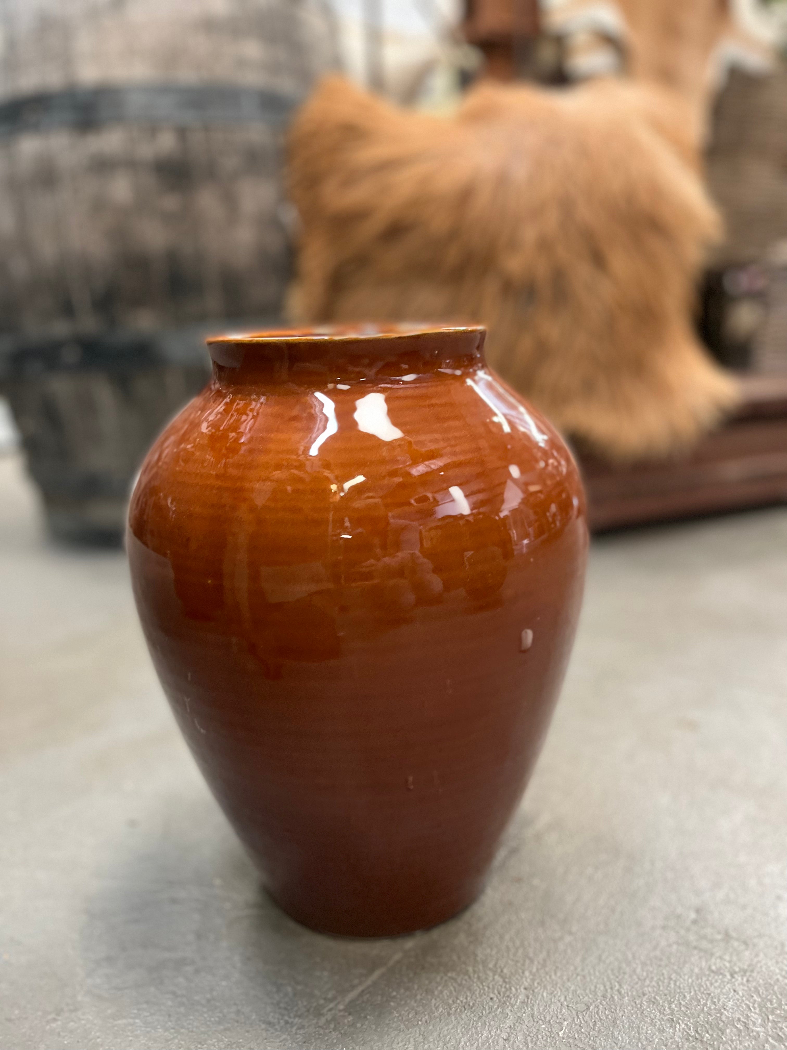 Ceramic RUST Planter Vase Large