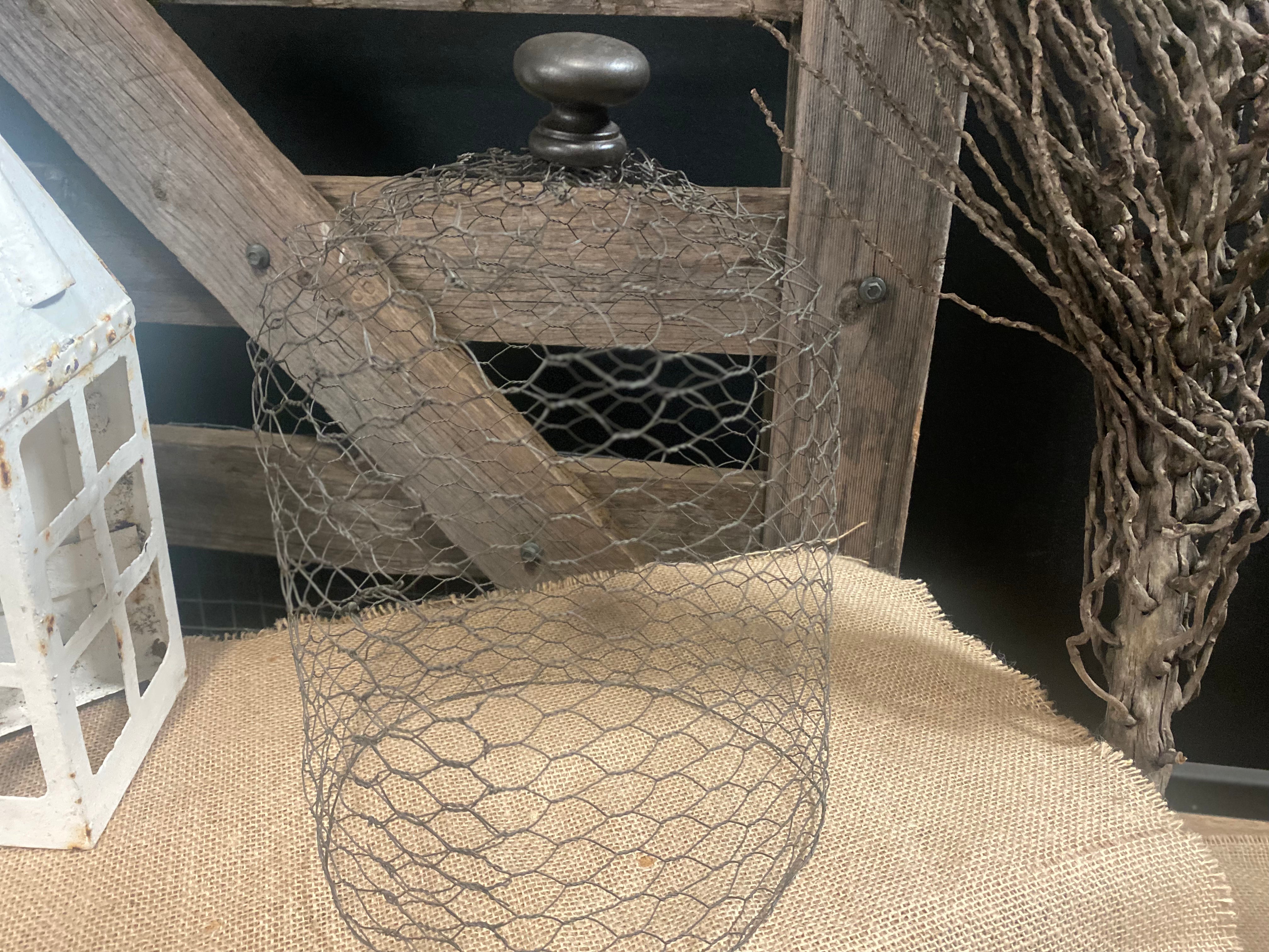 VINTAGE Wire Mesh CLOCHE