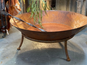 RUST FIRE PIT Bowl with stand  70cm