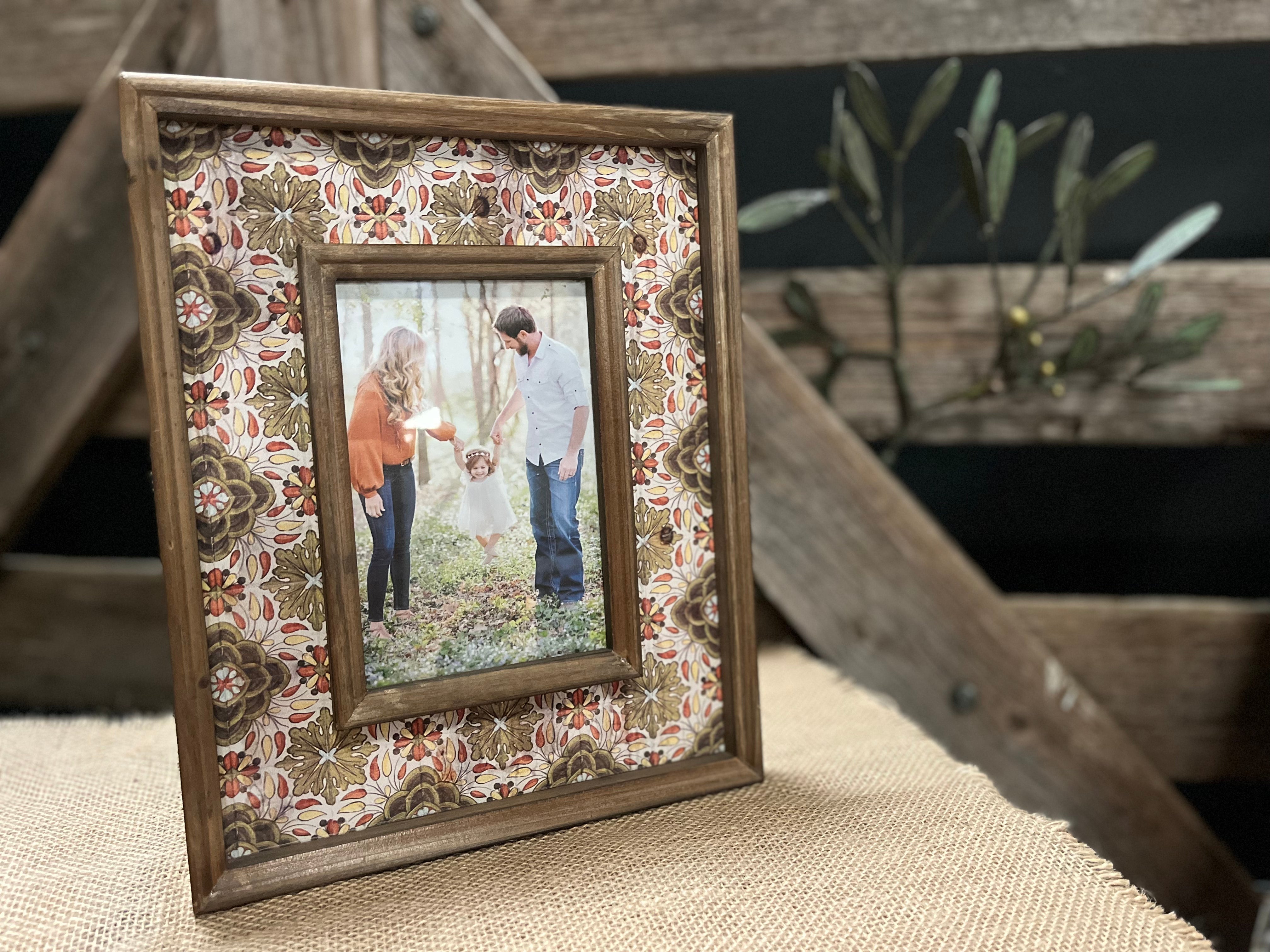 FLORENCE Rustic Timber Photo FRAME FREE Postage