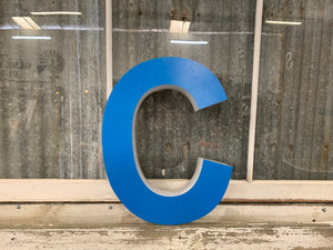 Blue Block Letters