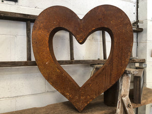 XL Rustic Heart Sculpture IN STOCK