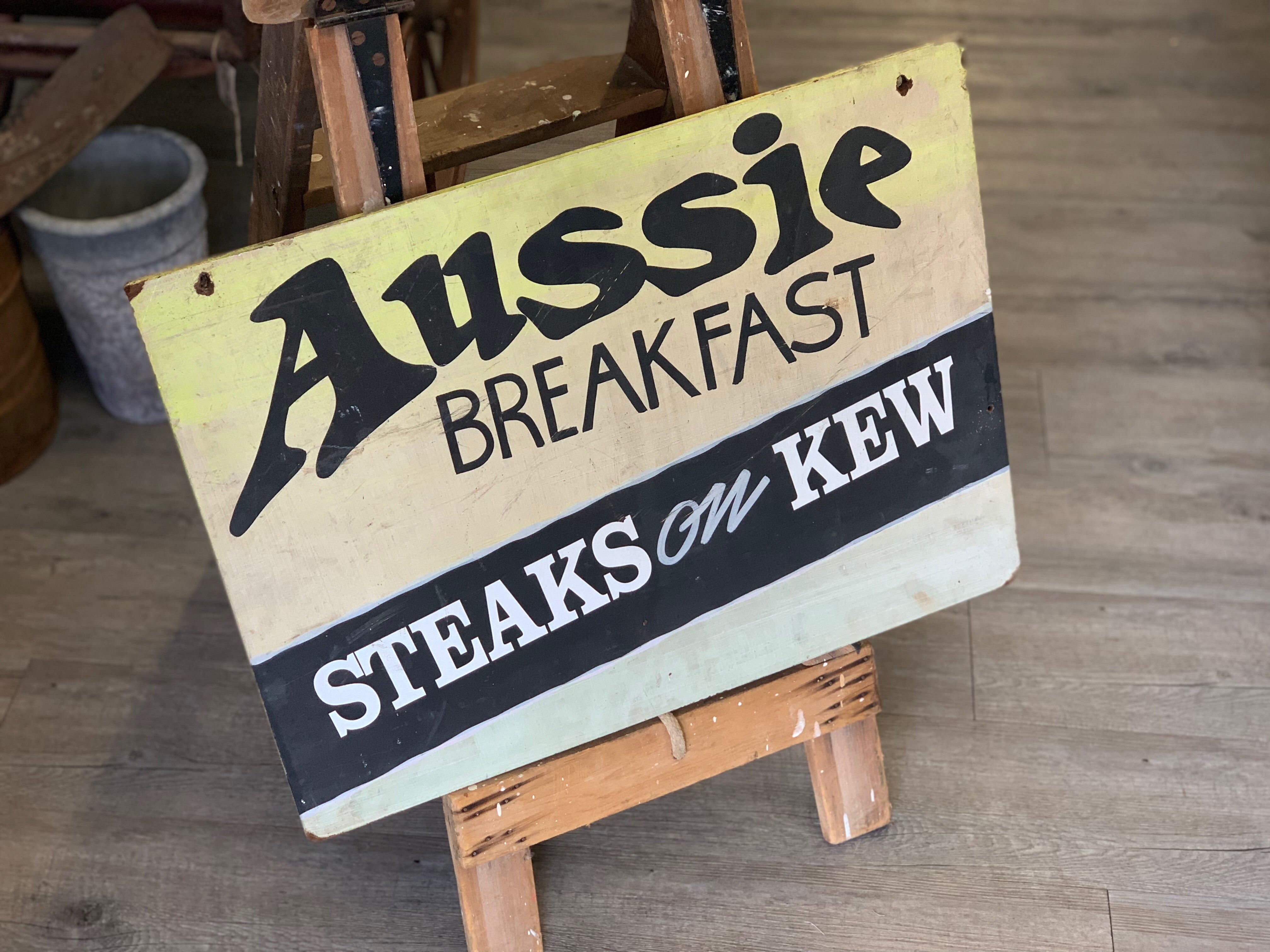 Vintage Aussie Breakfast Sign
