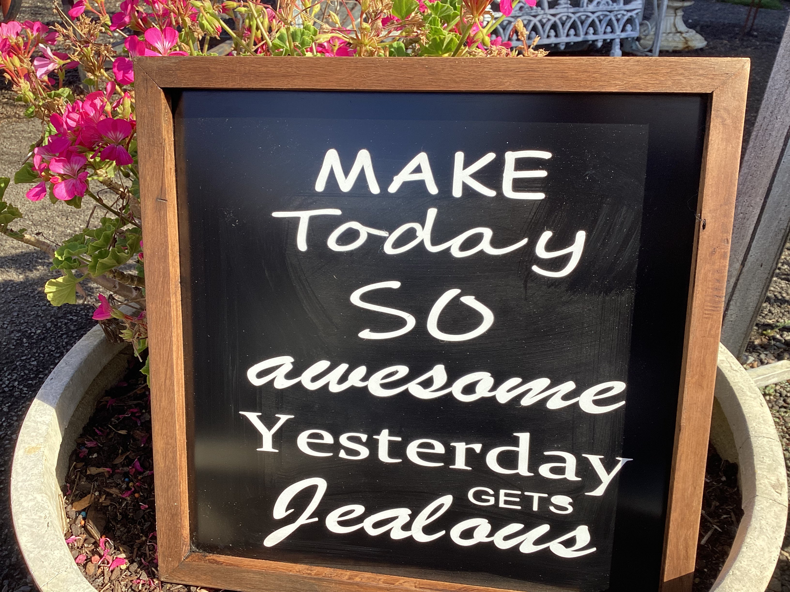 Make TODAY AWESOME Handmade Sign