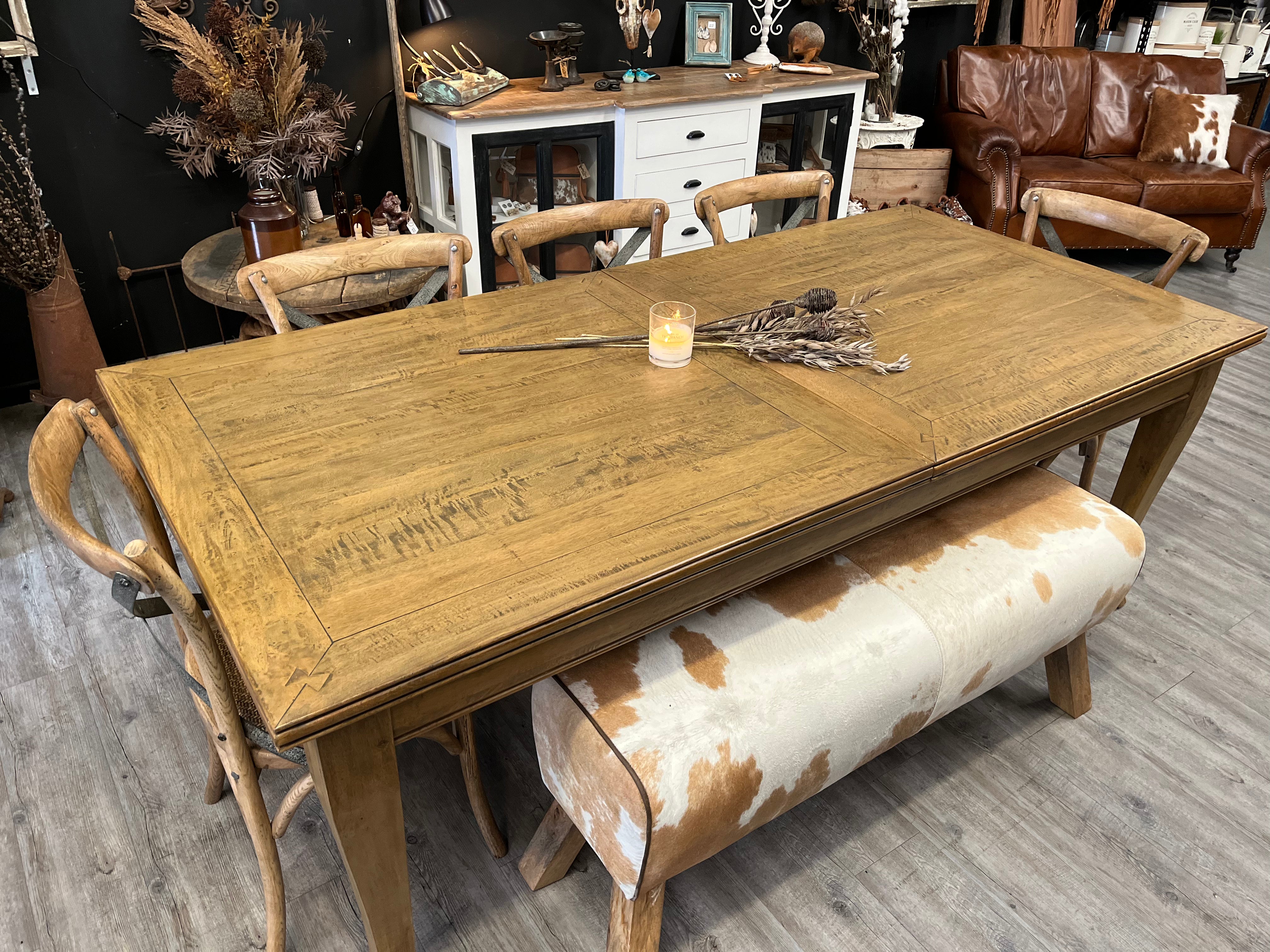 Extension farmhouse dining table 2025