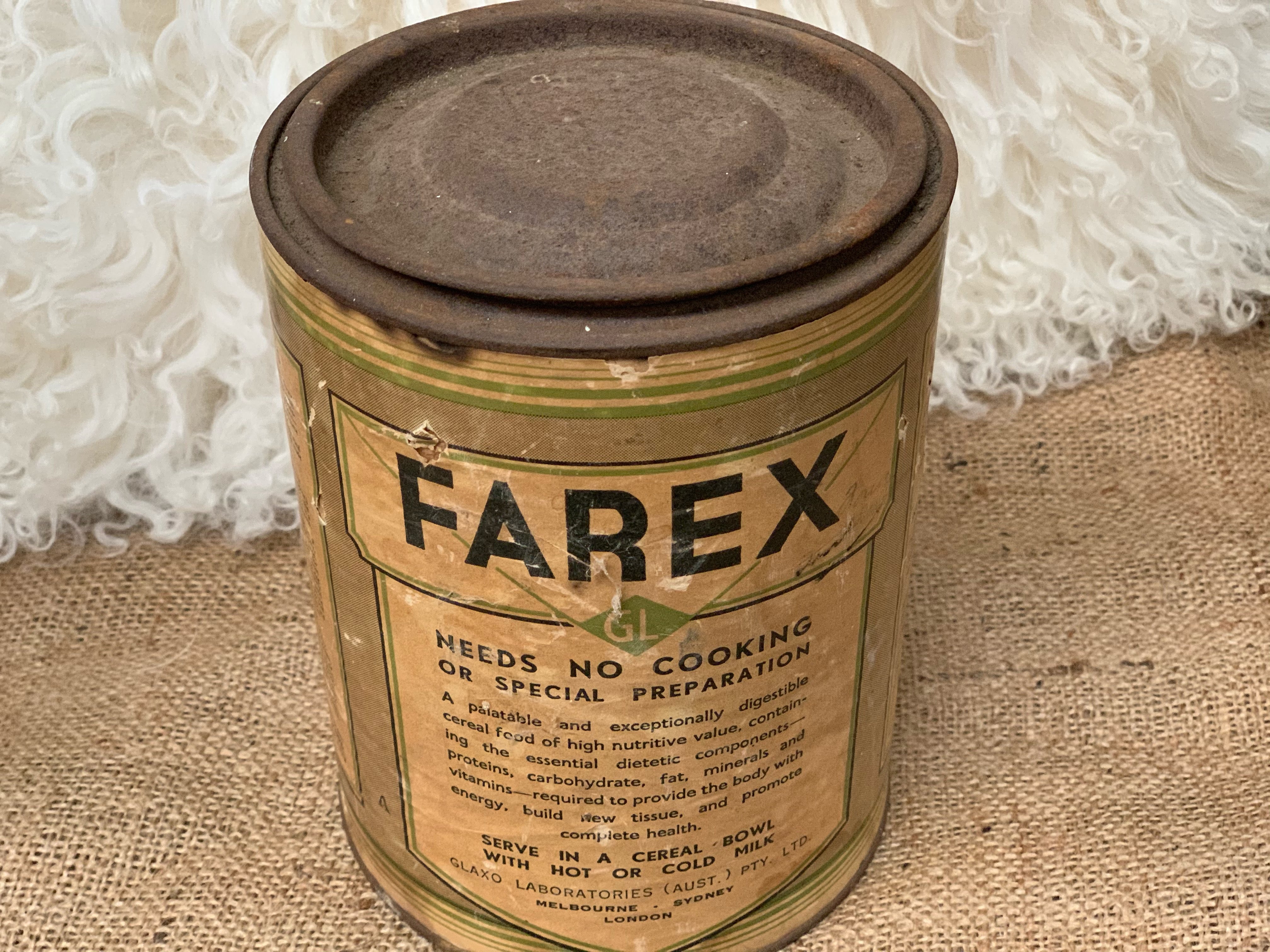 Vintage FAREX Tin