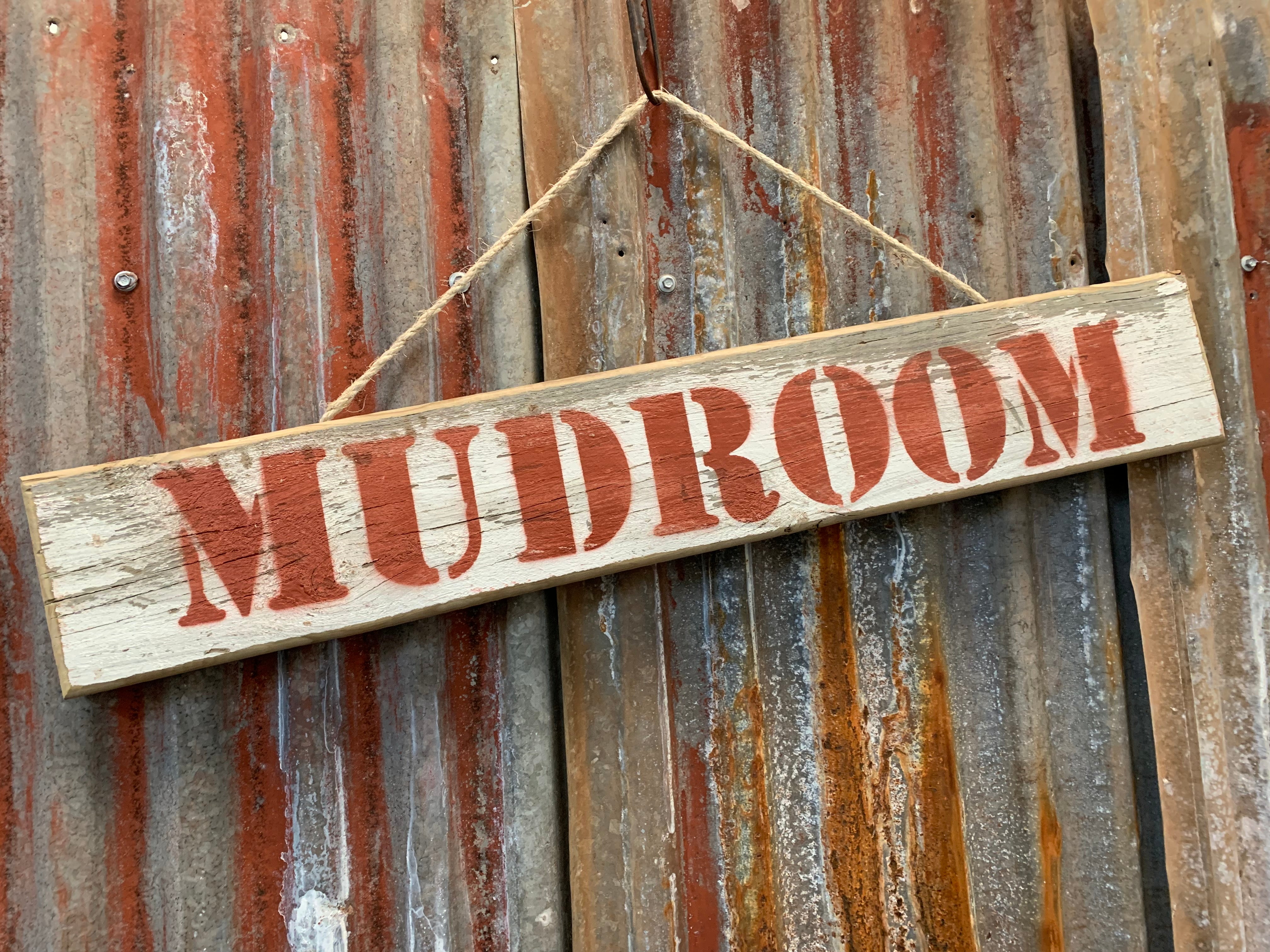 Mudroom Sign with Rope