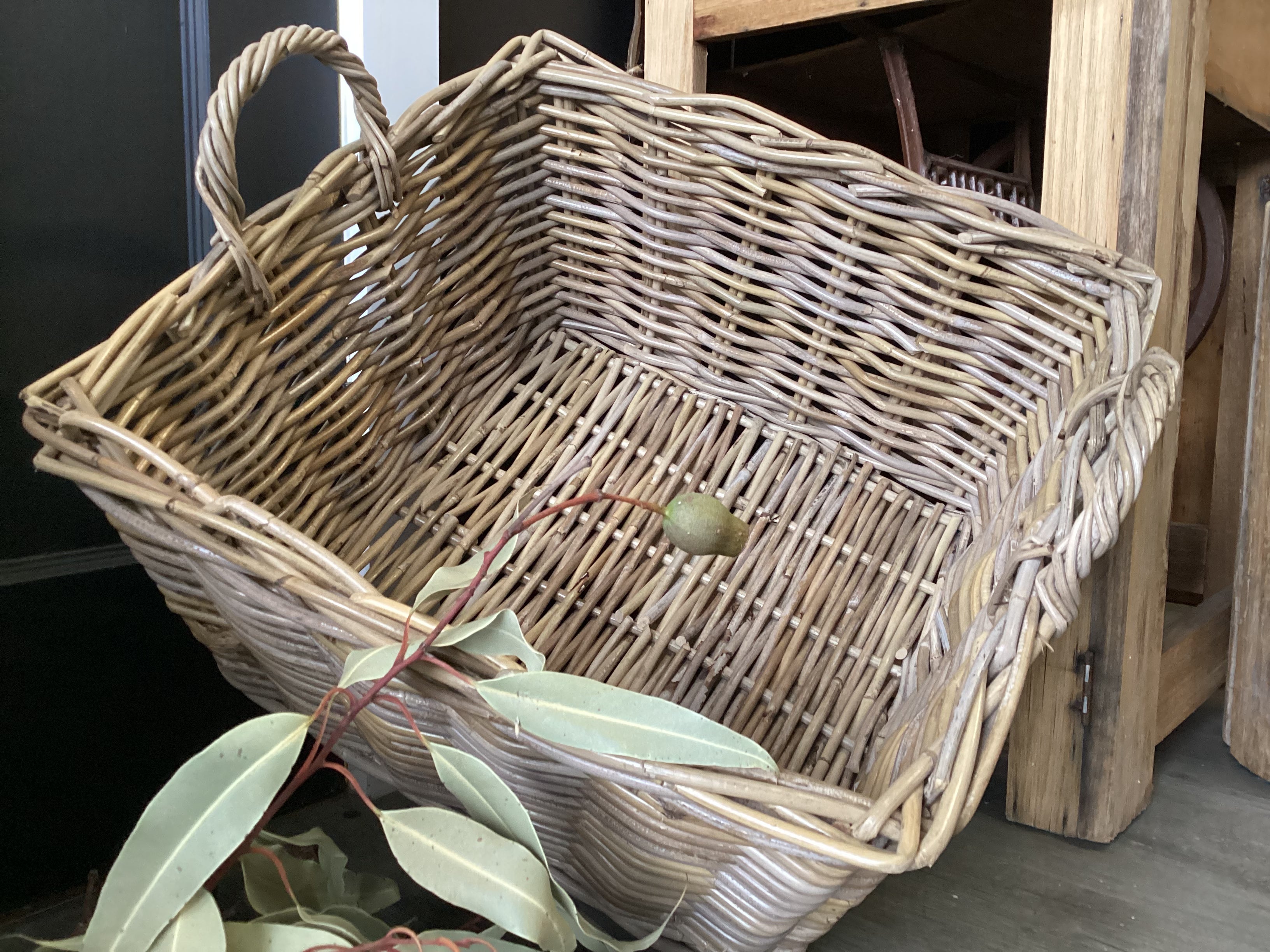 Large WALLACE Rattan Basket