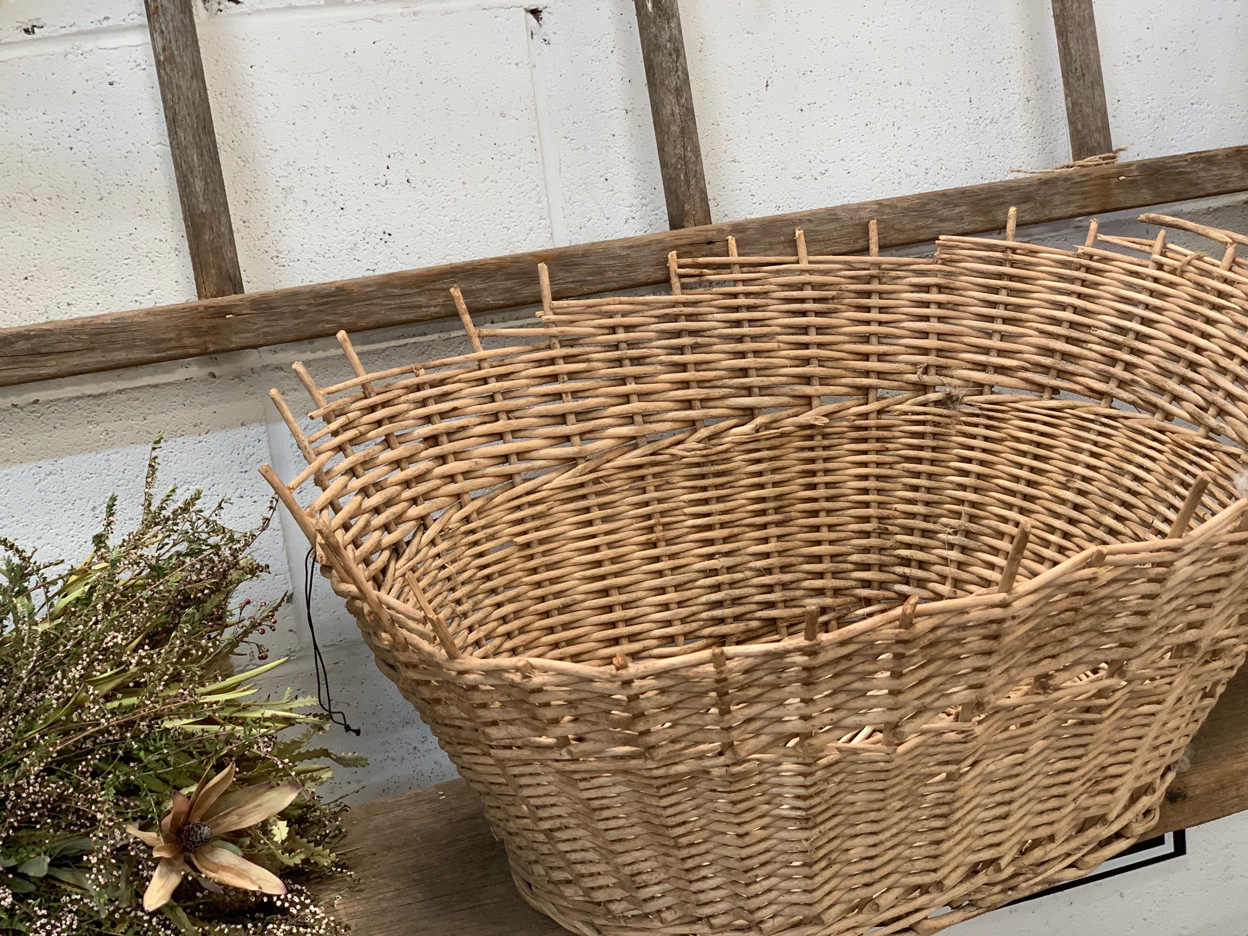 Vintage Rattan Basket