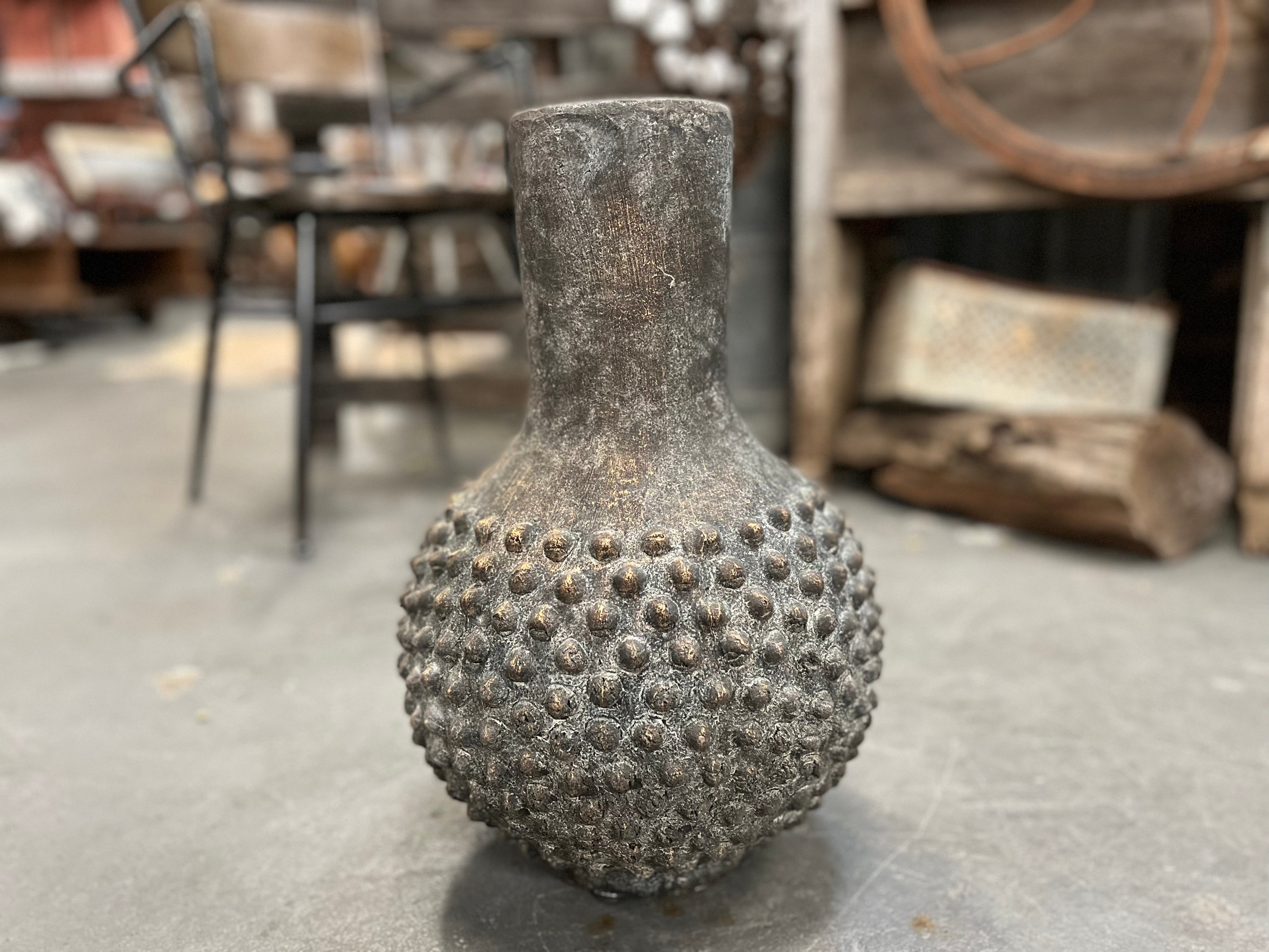 Natural STONE Funnel Vase Large