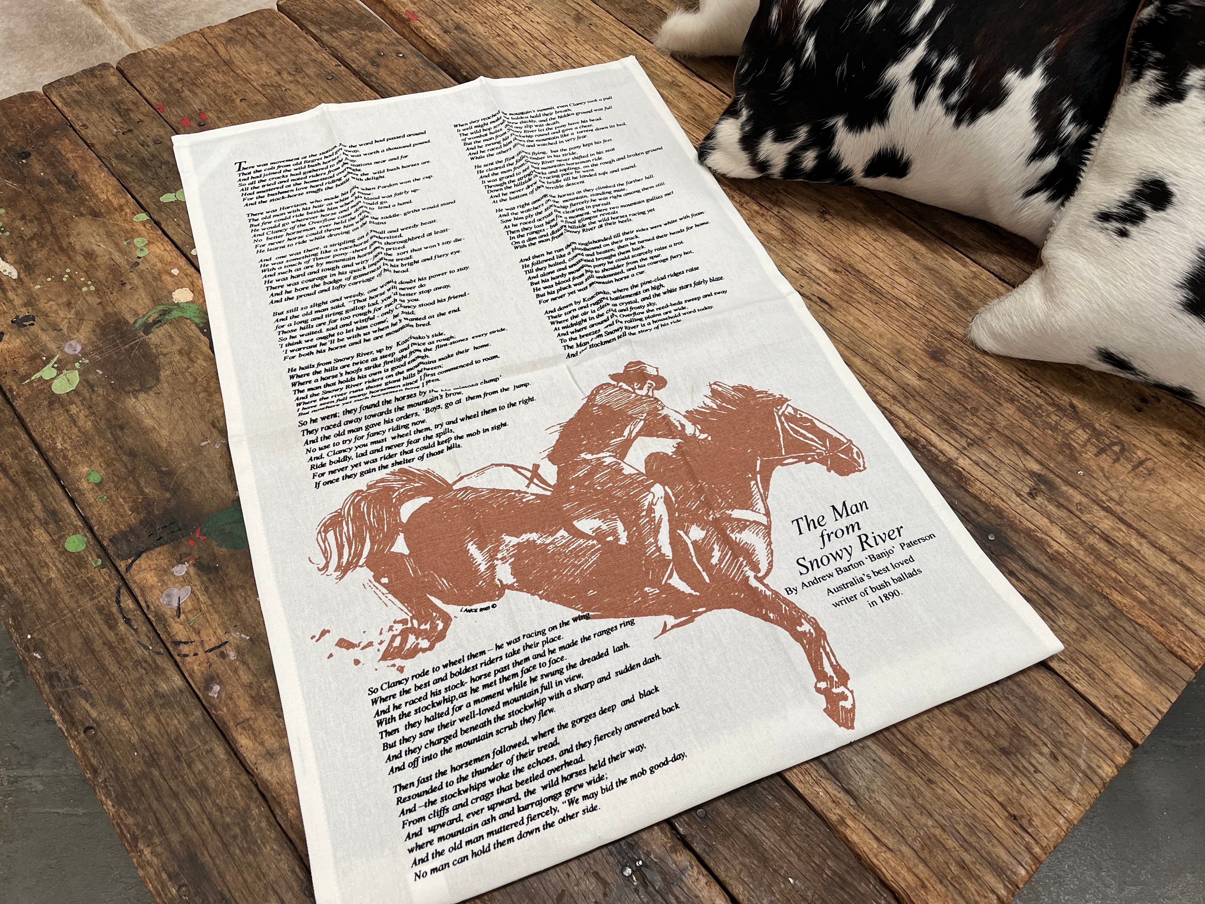 MAN FROM SNOWY RIVER  Tea Towel