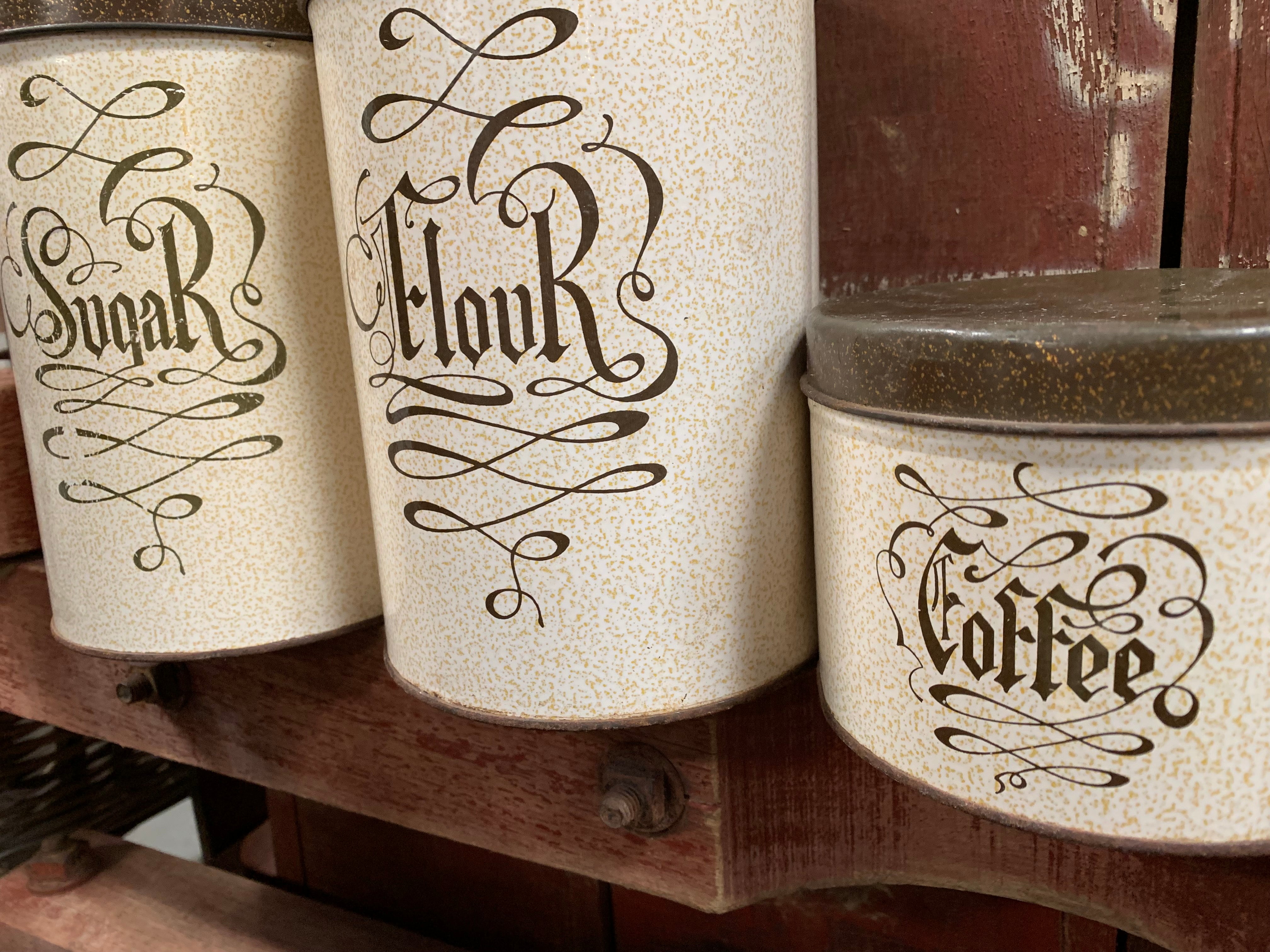 Olde Tin Canister Set