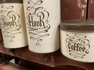 Olde Tin Canister Set