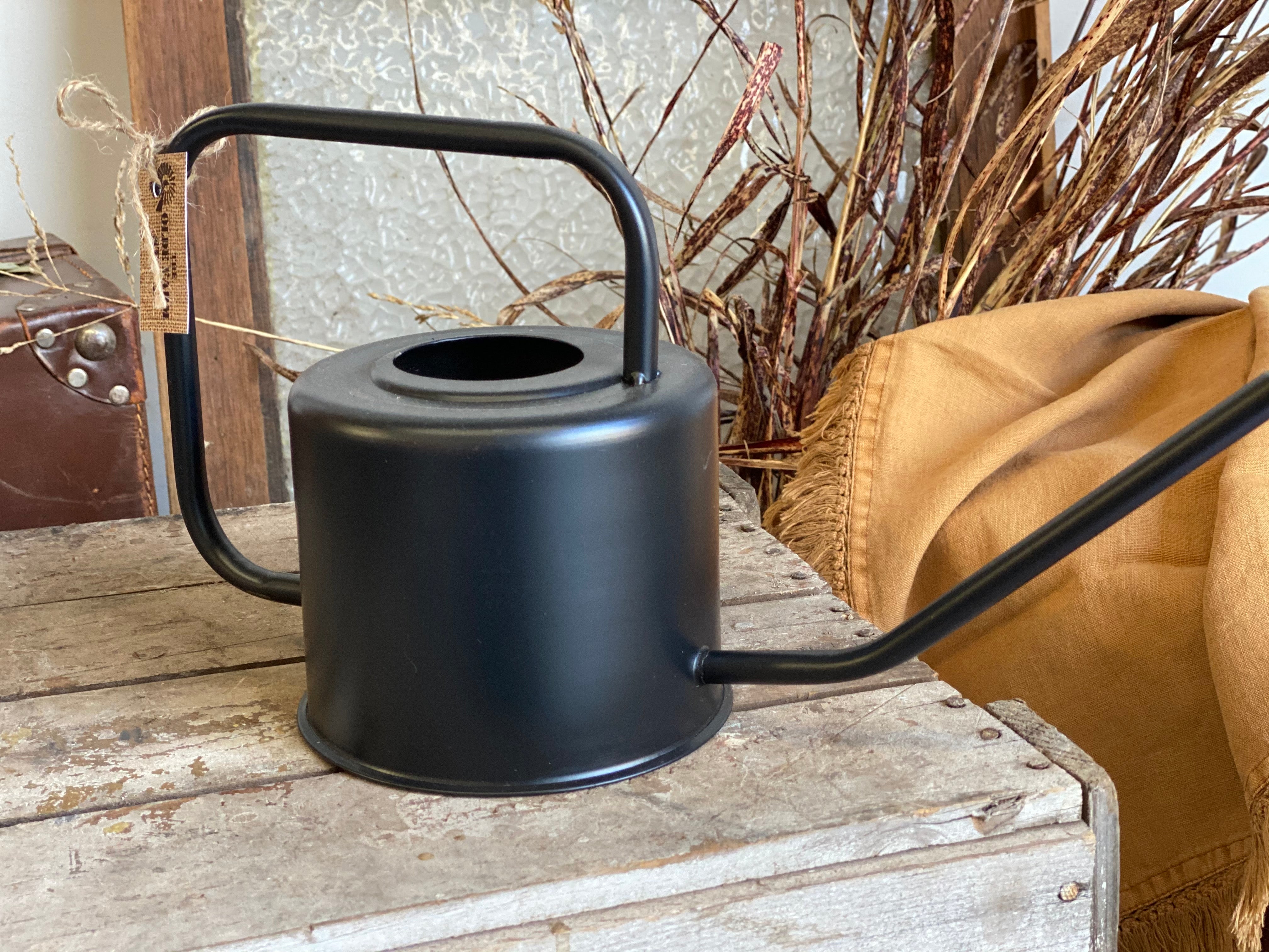 RETRO Watering Can BLACK