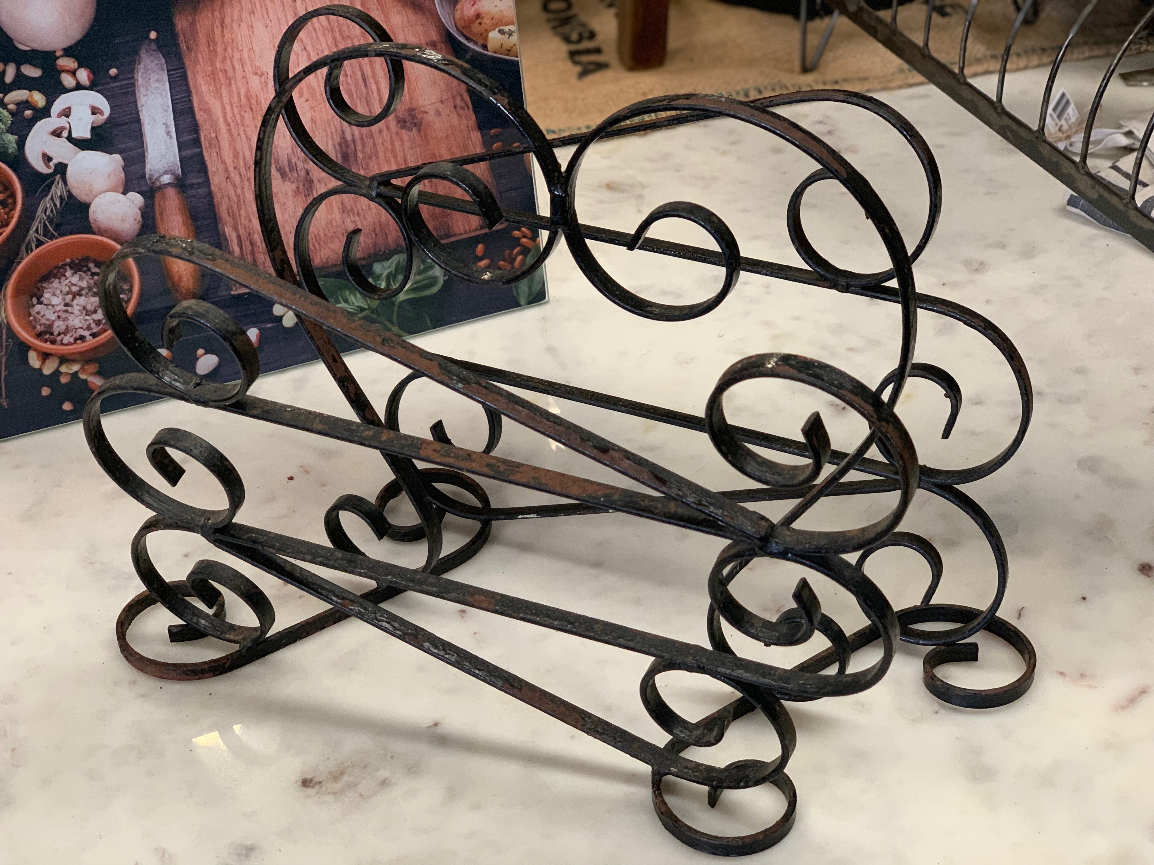 Ornate Metal Magazine holder