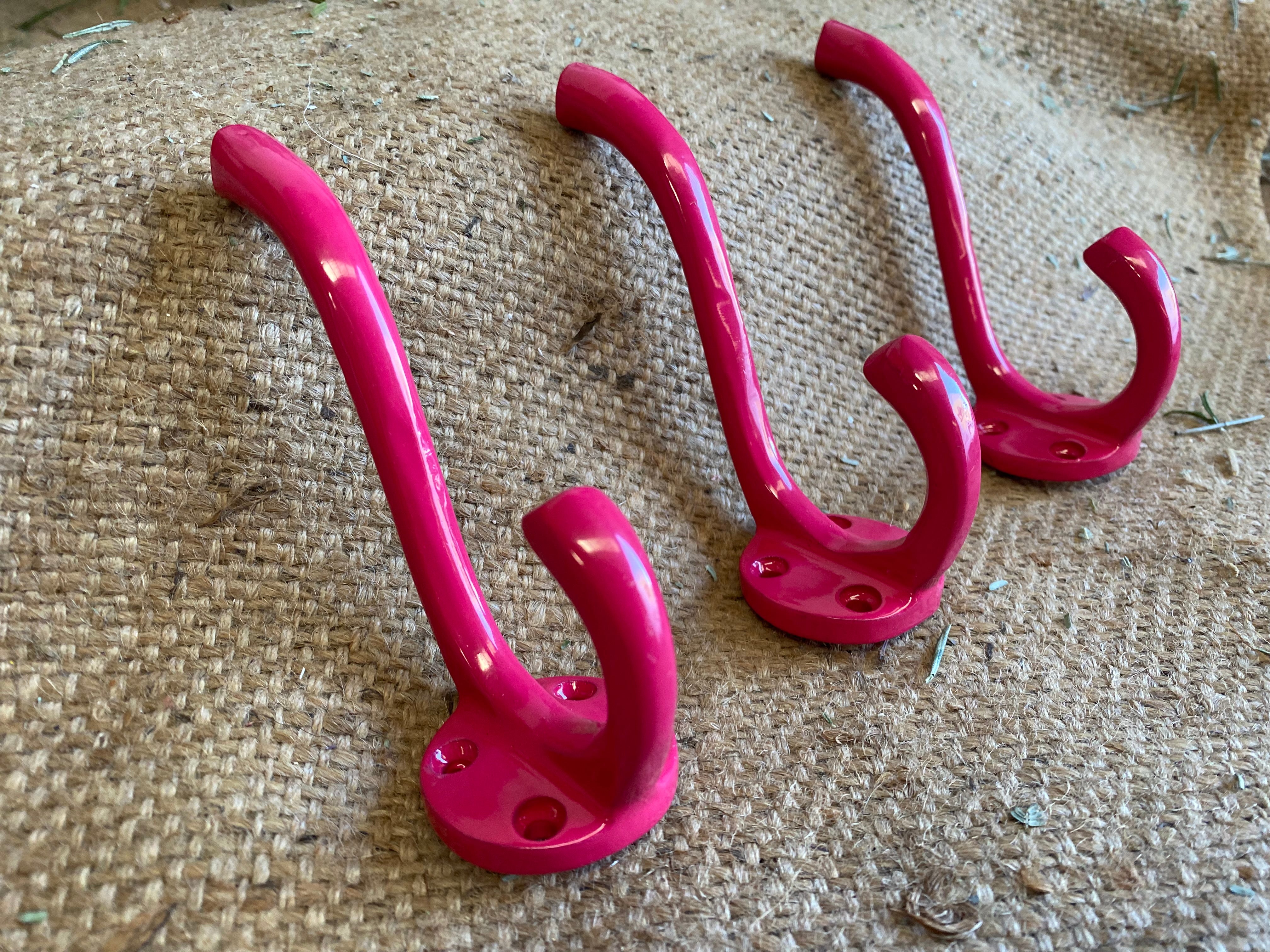 Retro COLOUR POP wall hook Large set of 3 hooks only