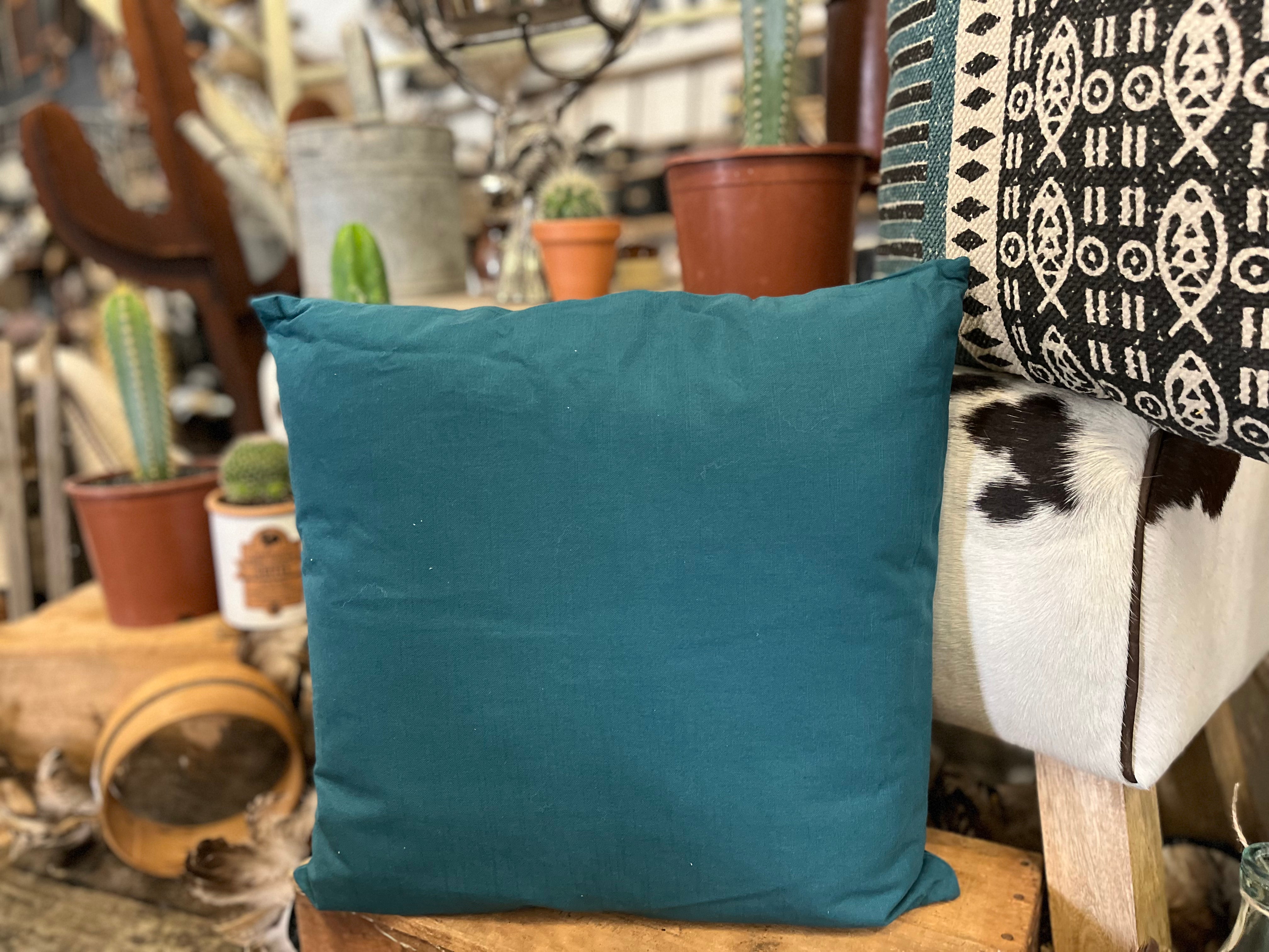Deep Blue Navaho Cushion