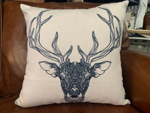 The SPOOKED Deer Cushion Cover FREE Postage