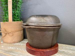 Cast Iron Pot with Wooden Stand
