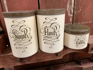 Olde Tin Canister Set