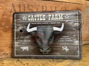 Cattle Farm Metal Card