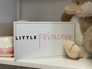 Little PRINCESS Framed Canvas