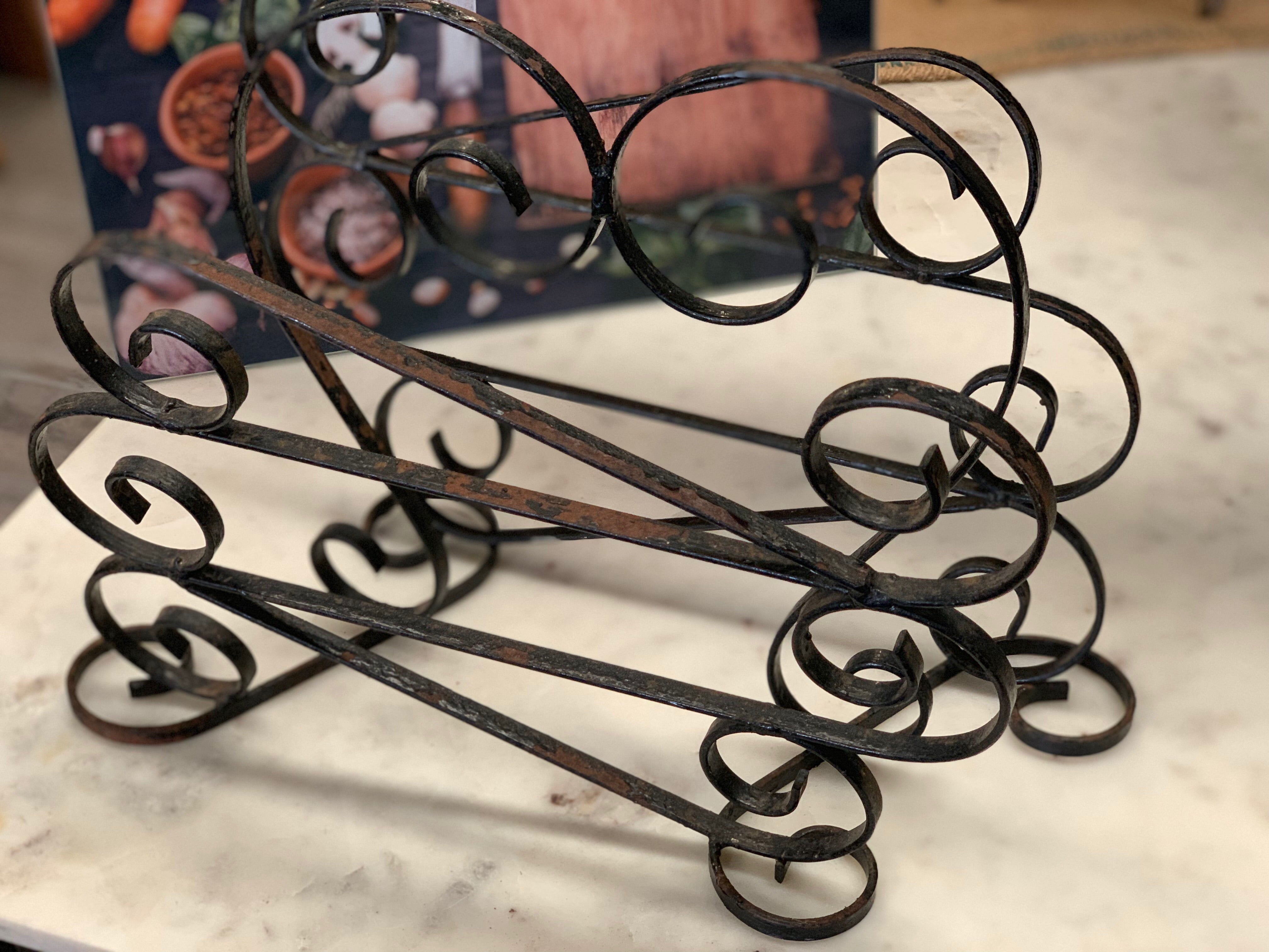 Ornate Metal Magazine holder