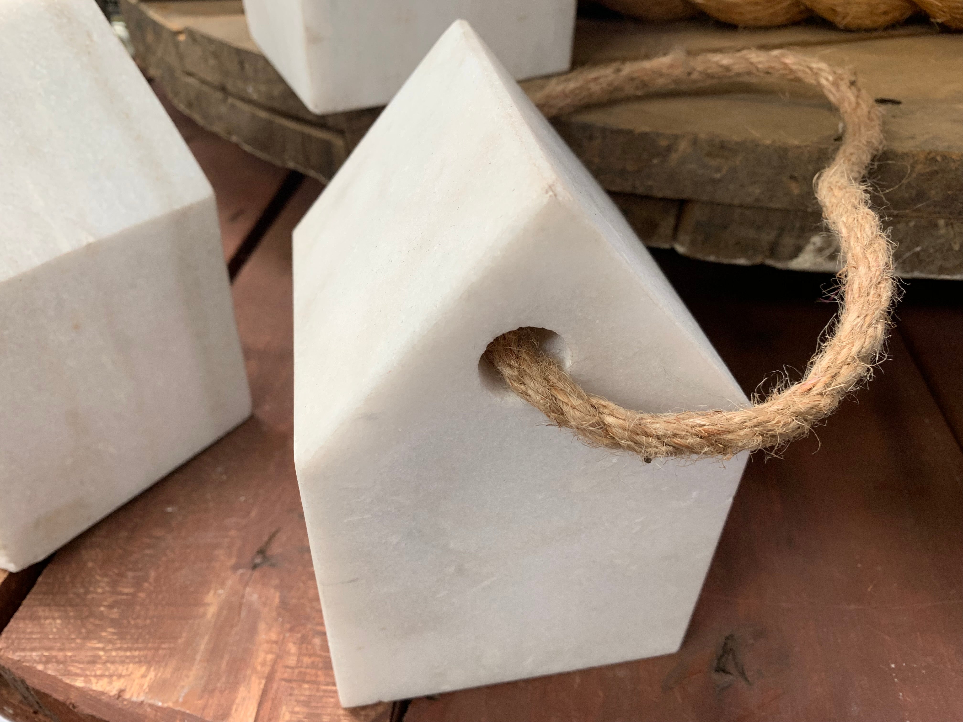 Marble White Doorstops